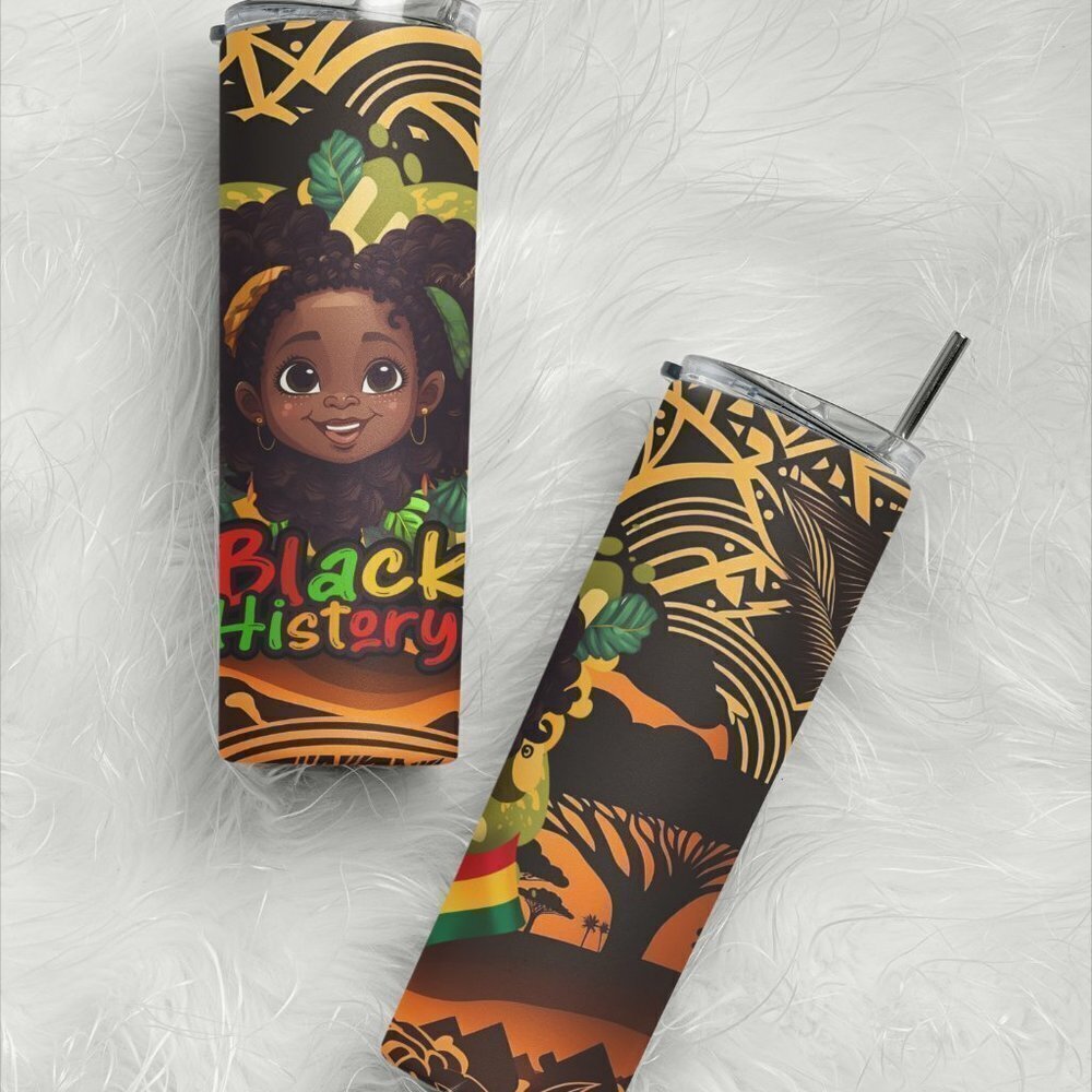 Black History 20 Oz Skinny Tumbler